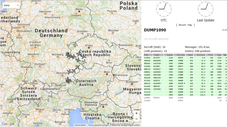 dump1090-mutability Webinterface