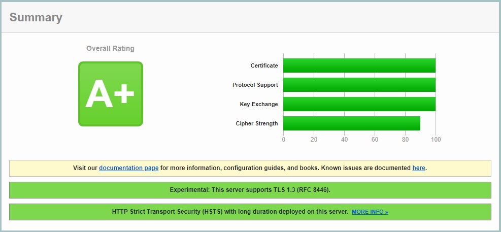 SSL Test Result